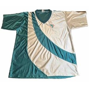 Don Alleson XXL Vintage 80s Miami Dolphins Nylon Polyester Short Sleeve USA Made